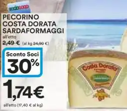 Ipercoop Pecorino costa dorata sardaformaggi offerta