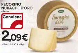 Ipercoop Pecorino nuraghe d'oro offerta