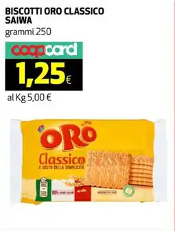 Ipercoop Biscotti oro classico SAIWA offerta