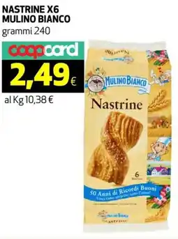Ipercoop Nastrine x6 MULINO BIANCO offerta