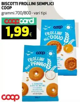 Ipercoop Biscotti frollini semplici COOP offerta