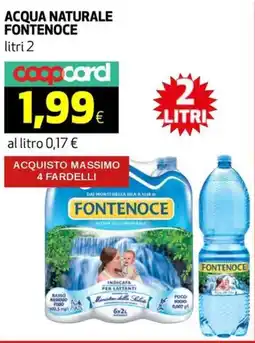 Ipercoop Acqua naturale FONTENOCE offerta