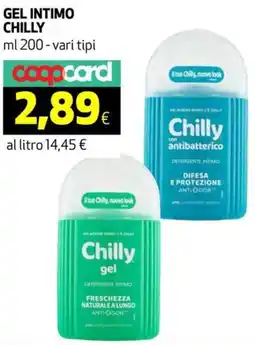 Ipercoop Gel intimo CHILLY offerta