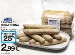 Ipercoop Savoiardi di sardegna offerta