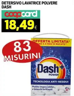 Ipercoop Detersivo lavatrice polvere DASH offerta