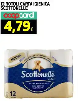 Ipercoop 12 rotoli carta igienica SCOTTONELLE offerta