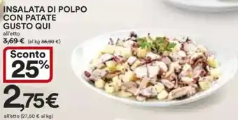 Ipercoop Insalata di polpo con patate gusto qui offerta