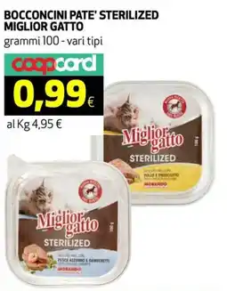 Ipercoop Bocconcini pate' sterilized MIGLIOR GATTO offerta