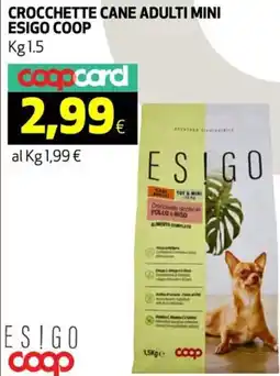 Ipercoop Crocchette cane adulti mini ESIGO COOP offerta