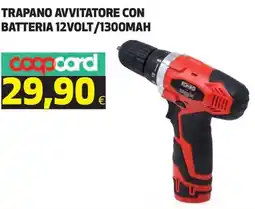 Ipercoop Trapano avvitatore con batteria 12VOLT/1300MAH offerta