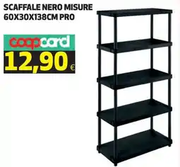 Ipercoop Scaffale nero misure offerta