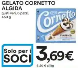 Ipercoop Gelato cornetto algida offerta