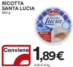 Ipercoop Ricotta santa lucia offerta