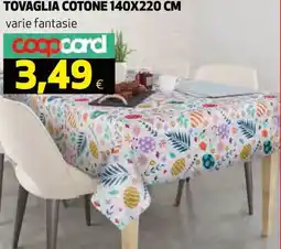 Ipercoop Tovaglia cotone 140x220 cm offerta