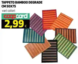 Ipercoop Tappeto bamboo degrade cm 50x75 offerta