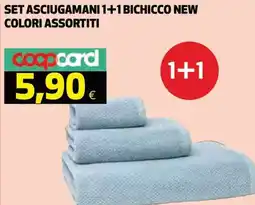 Ipercoop Set asciugamani bichicco new colori assortiti offerta