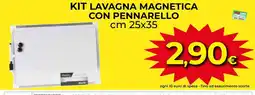 Ipercoop Kit lavagna magnetica con pennarello cm 25x35 offerta