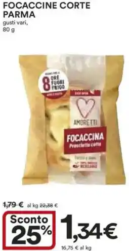 Ipercoop Focaccine corte parma offerta