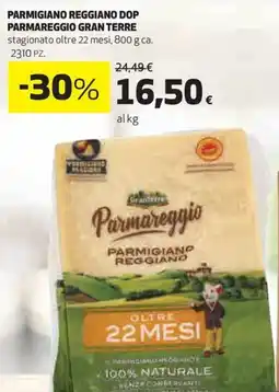 Coop Parmigiano reggiano dop parmareggio GRAN TERRE offerta