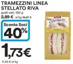 Ipercoop Tramezzini linea stellato RIVA offerta