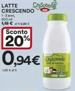 Ipercoop Latte crescendo offerta