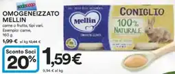 Ipercoop Omogeneizzato mellin offerta