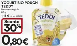 Ipercoop Yogurt bio pouch teddy offerta