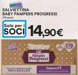 Ipercoop Salviettina baby pampers progressi offerta