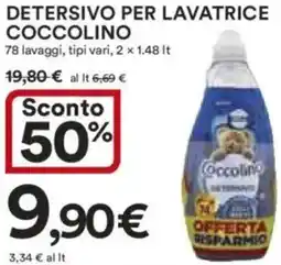 Ipercoop Detersivo per lavatrice COCCOLINO offerta
