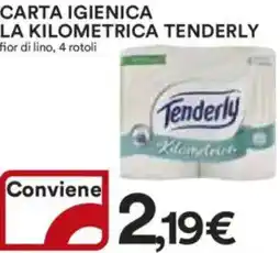 Ipercoop Carta igienica la kilometrica TENDERLY offerta