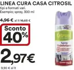 Ipercoop Linea cura casa CITROSIL offerta