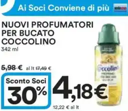 Ipercoop Nuovi profumatori per bucato COCCOLINO offerta