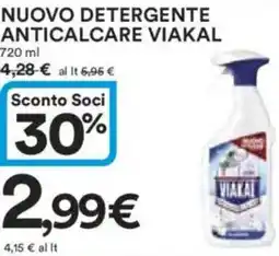 Ipercoop Nuovo detergente anticalcare VIAKAL offerta