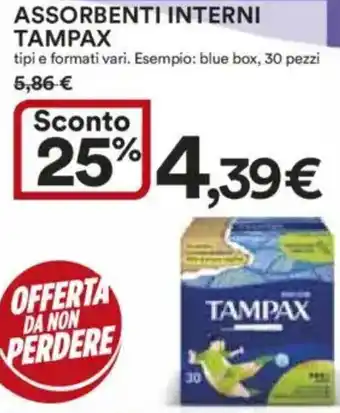 Ipercoop Assorbenti interni tampax offerta
