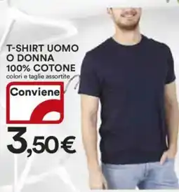 Ipercoop T-shirt uomo o donna 100% cotone offerta