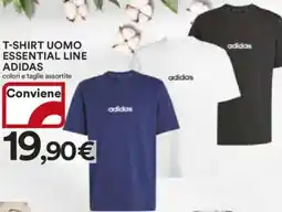 Ipercoop T-shirt uomo essential line ADIDAS offerta