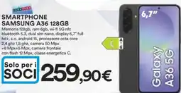 Ipercoop SMARTPHONE SAMSUNG A36 128GB offerta