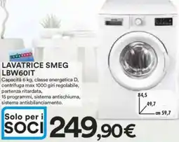 Ipercoop LAVATRICE SMEG LBW60IT offerta