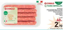 Spazio Conad Salsiccia con tacchino pollo e suino conad percorso qualità offerta