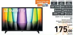 Spazio Conad LG SMART TV 32" 32LQ631COZA offerta