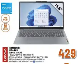 Extracoop Lenovo NOTEBOOK IDEAPAD SLIM 3 151AN8 offerta