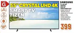Ipercoop SAMSUNG TV LED 55" CRYSTAL UHD 4K UE55U7000FUXZT offerta