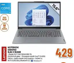 Ipercoop Lenovo NOTEBOOK IDEAPAD SLIM 3 151AN8 offerta