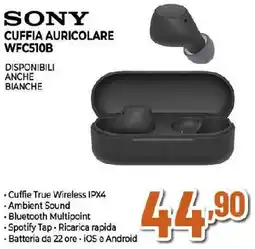 Extracoop SONY CUFFIA AURICOLARE WFC510B offerta