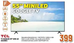 Extracoop TCL TV MINILED 55" UHD 4K 55C69KS offerta