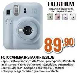 Extracoop FUJIFILM FOTOCAMERA INSTAXMINI12BLUE offerta