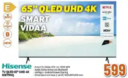 Extracoop Hisense TV QLED 65" UHD 4K 65E79NQ offerta
