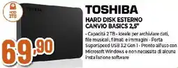 Ipercoop TOSHIBA HARD DISK ESTERNO CANVIO BASICS 2,5" offerta