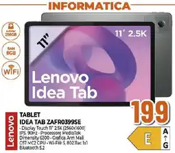 Ipercoop Lenovo TABLET IDEA TAB ZAFR0399SE offerta