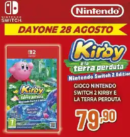 Ipercoop GIOCO NINTENDO SWITCH 2 KIRBY E LA TERRA PERDUTA offerta